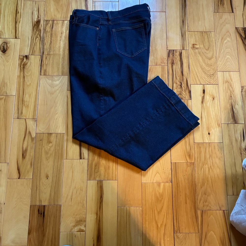 Lands' End Women Dark Blue Wide Leg Jeans Size 16